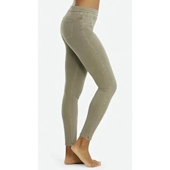 Spanx Jean-ish Ankle Leggings Army Green - Picture 2 of 11
